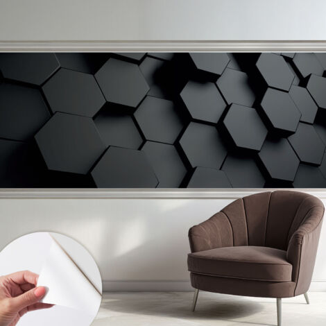 Carta da parati autoadesiva - fotomurale - decorazione parete - stile elegante - decorazione casa - Esagoni 3D 250x104 cm