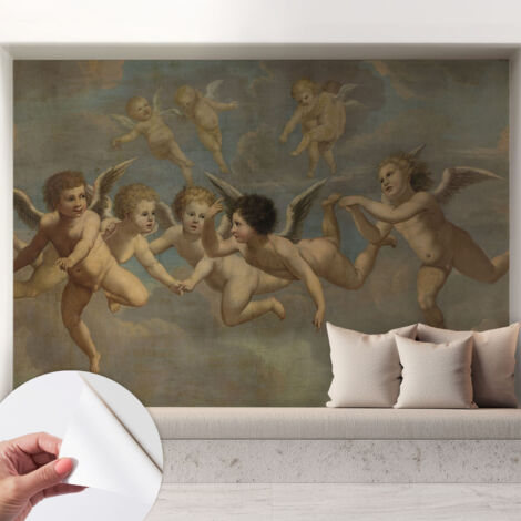 Carta da parati autoadesiva - fotomurale - decorazione parete - stile elegante - decorazione casa - Figure angeliche 208x146 cm