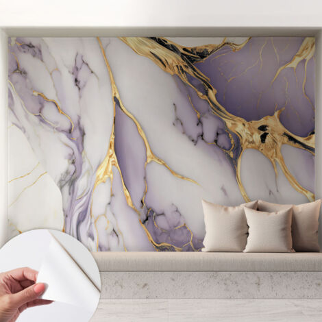 Carta da parati autoadesiva - fotomurale - decorazione parete - stile elegante - decorazione casa - Marmo astratto 208x146 cm