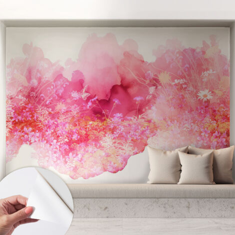 Carta da parati autoadesiva - fotomurale - decorazione parete - stile elegante - decorazione casa - Motivo floreale 208x146 cm