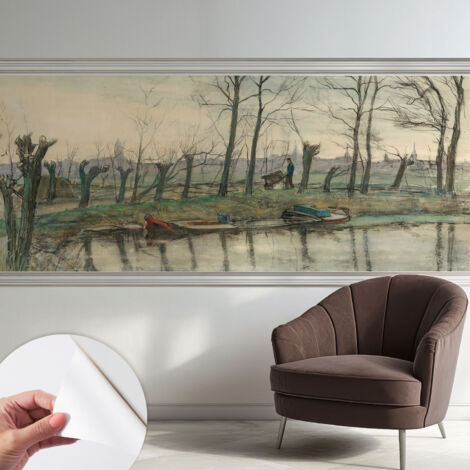 Carta da parati autoadesiva - fotomurale - decorazione parete - stile elegante - decorazione casa - Paesaggio invernale 250x104 cm