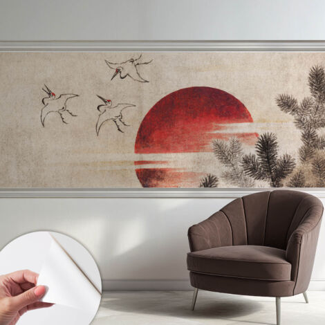 Carta da parati autoadesiva - impermeabile - murale da parete - decorazione murale - Alba nel bosco 250x104 cm