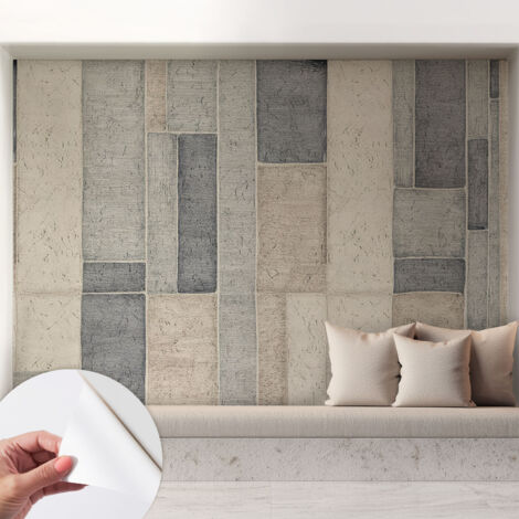 Carta da parati autoadesiva - impermeabile - murale da parete - decorazione murale - Mosaico geometrico 208x146 cm