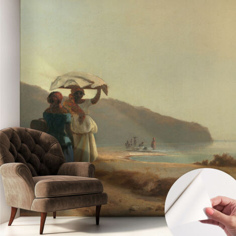 Carta da parati autoadesiva - impermeabile - murale da parete - decorazione murale - Passeggiata sul mare 250x250 cm