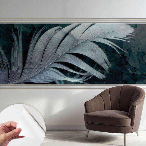 Carta da parati autoadesiva - impermeabile - murale da parete - decorazione murale - Piuma eterea 250x104 cm