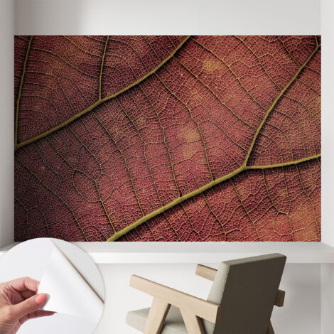 Carta da parati autoadesiva - impermeabile - murale da parete - decorazione murale - Texture fogliata 104x70 cm