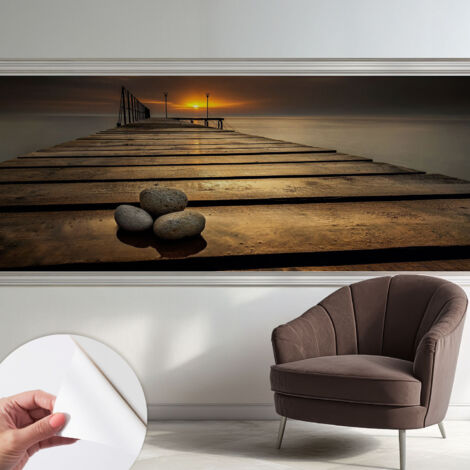 Carta da parati autoadesiva - impermeabile - murale da parete - decorazione murale - Tramonto 250x104 cm