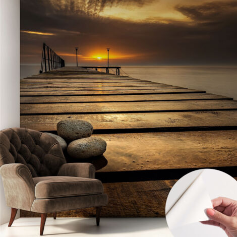 Carta da parati autoadesiva - impermeabile - murale da parete - decorazione murale - Tramonto 250x250 cm