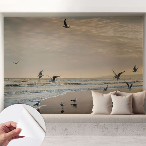 Carta da parati autoadesiva - impermeabile - murale da parete - decorazione murale - Tranquillità costiera 208x146 cm
