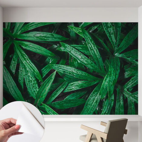 Carta da parati autoadesiva - impermeabile - murale da parete - decorazione murale - Verde naturale 152x104 cm