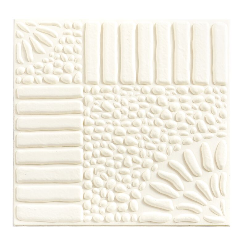Carta da parati autoadesiva in schiuma Carta da parati impermeabile 3D Adesivo murale tridimensionale Carta da parati autoadesiva (bianca) bianca 32