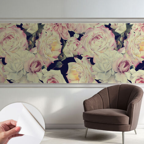 Carta da parati autoadesiva moderna - fotomurale - lavabile - ufficio - design moderno - Bouquet floreale 250x104 cm