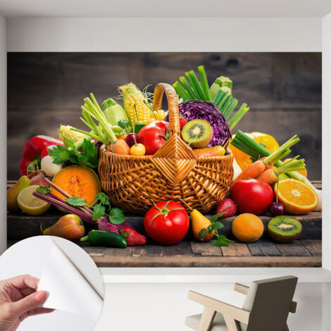 Carta da parati autoadesiva moderna - fotomurale - lavabile - ufficio - design moderno - Ricchezza fruttata 152x104 cm