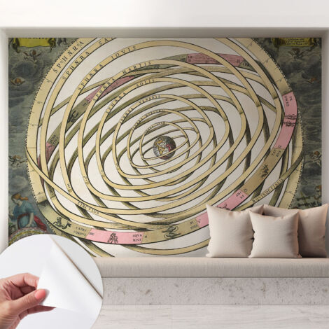 Carta da parati autoadesiva moderna - fotomurale - lavabile - ufficio - design moderno - Spirale cosmica 208x146 cm