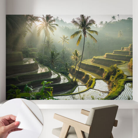 Carta da parati autoadesiva moderna - fotomurale - lavabile - ufficio - design moderno - Terrazze paradisiache 104x70 cm