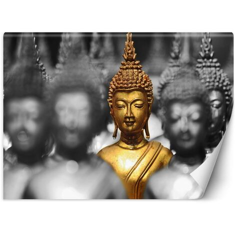 Carta Da Parati, Buddha Zen d'oro - 100x70