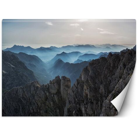 Carta Da Parati, Cime di montagna tra le nuvole - 400x280