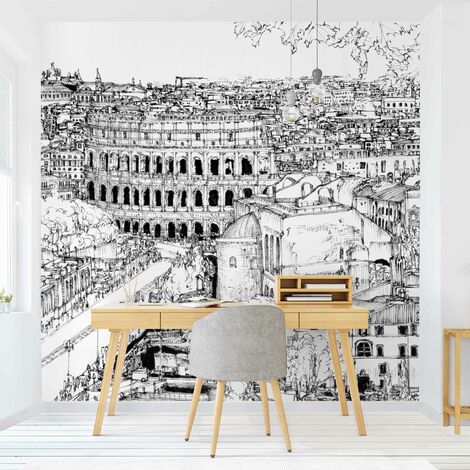 Carta da parati - CittÃ  Studi - Roma - Formato quadrato