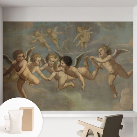 Carta Da Parati con design moderno - con motivi moderni - Fotomurali in TNT Soggiorno Camera De Letto Sala Ufficio Figure angeliche 152x104 cm