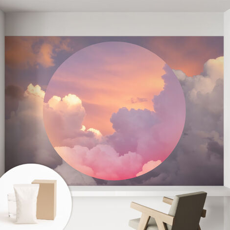 Carta Da Parati con design moderno - con motivi moderni - Fotomurali in TNT Soggiorno Camera De Letto Sala Ufficio Nuvole eteree 152x104 cm