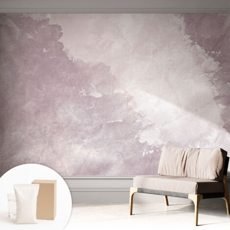 Carta Da Parati Con Design Moderno - Per Rinnovamento Rapido - Non-Woven - Per Interni Moderni Astrazione viola 312x219 cm