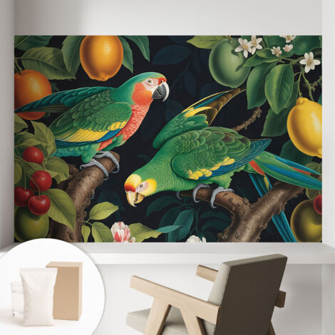 Carta Da Parati Con Design Moderno - Per Rinnovamento Rapido - Non-Woven - Per Interni Moderni Avventura tropicale 104x70 cm