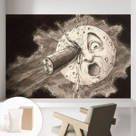 Carta Da Parati Con Design Moderno - Per Rinnovamento Rapido - Non-Woven - Per Interni Moderni Collisione cosmica 104x70 cm