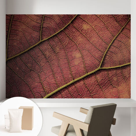 Carta Da Parati Con Design Moderno - Per Rinnovamento Rapido - Non-Woven - Per Interni Moderni Consistenza fogliare 104x70 cm