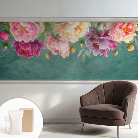 Carta Da Parati Con Design Moderno - Per Rinnovamento Rapido - Non-Woven - Per Interni Moderni Eleganza floreale 250x104 cm