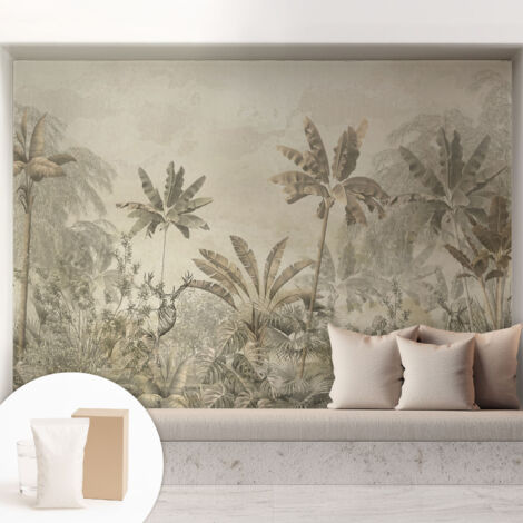 Carta Da Parati Con Design Moderno - Per Rinnovamento Rapido - Non-Woven - Per Interni Moderni giungla tropicale 208x146 cm