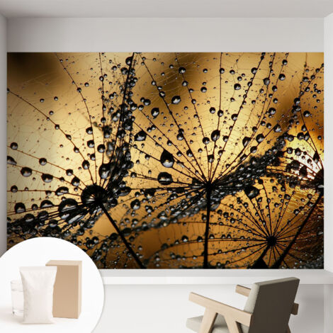 Carta Da Parati Con Design Moderno - Per Rinnovamento Rapido - Non-Woven - Per Interni Moderni Gocce delicate 152x104 cm