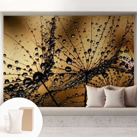Carta Da Parati Con Design Moderno - Per Rinnovamento Rapido - Non-Woven - Per Interni Moderni Gocce delicate 208x146 cm