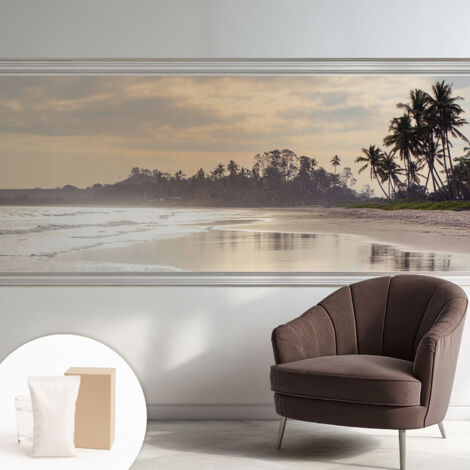 Carta Da Parati Con Design Moderno - Per Rinnovamento Rapido - Non-Woven - Per Interni Moderni Mattinata in spiaggia 250x104 cm