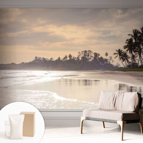 Carta Da Parati Con Design Moderno - Per Rinnovamento Rapido - Non-Woven - Per Interni Moderni Mattinata in spiaggia 312x219 cm