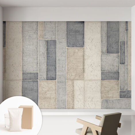 Carta Da Parati Con Design Moderno - Per Rinnovamento Rapido - Non-Woven - Per Interni Moderni Mosaico geometrico 152x104 cm