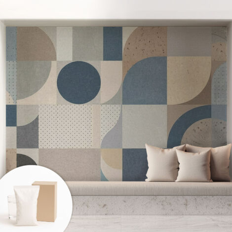 Carta Da Parati Con Design Moderno - Per Rinnovamento Rapido - Non-Woven - Per Interni Moderni Mosaico geometrico 208x146 cm