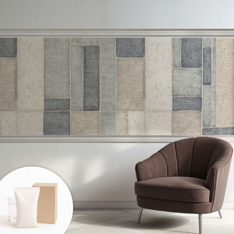 Carta Da Parati Con Design Moderno - Per Rinnovamento Rapido - Non-Woven - Per Interni Moderni Mosaico geometrico 250x104 cm