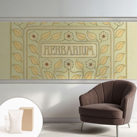 Carta Da Parati Con Design Moderno - Per Rinnovamento Rapido - Non-Woven - Per Interni Moderni Ornamento per piante 250x104 cm