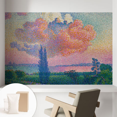 Carta Da Parati Con Design Moderno - Per Rinnovamento Rapido - Non-Woven - Per Interni Moderni Paesaggio colorato 104x70 cm