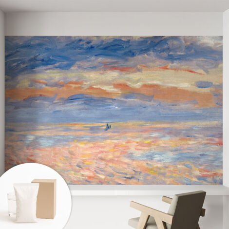 Carta Da Parati Con Design Moderno - Per Rinnovamento Rapido - Non-Woven - Per Interni Moderni Paesaggio marino 152x104 cm