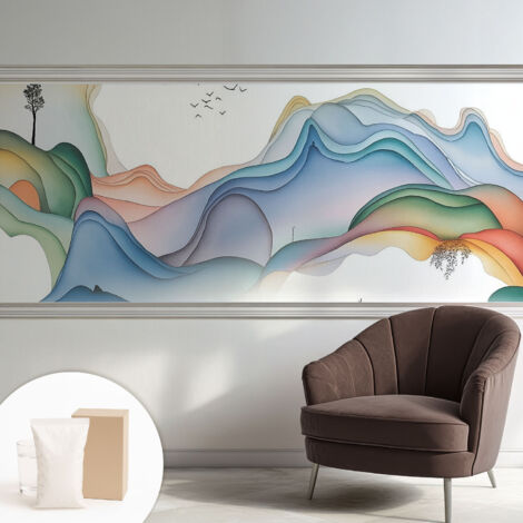 Carta Da Parati Con Design Moderno - Per Rinnovamento Rapido - Non-Woven - Per Interni Moderni Paesaggio onirico 250x104 cm