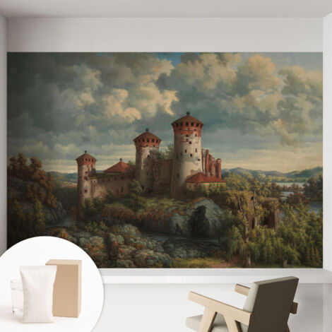 Carta Da Parati Con Design Moderno - Per Rinnovamento Rapido - Non-Woven - Per Interni Moderni Paesaggio romantico 152x104 cm