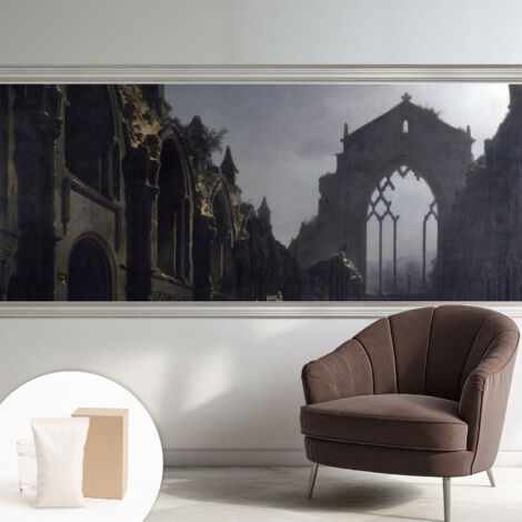 Carta Da Parati Con Design Moderno - Per Rinnovamento Rapido - Non-Woven - Per Interni Moderni rovine gotiche 250x104 cm