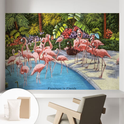 Carta Da Parati Con Design Moderno - Per Rinnovamento Rapido - Non-Woven - Per Interni Moderni Scena esotica 104x70 cm