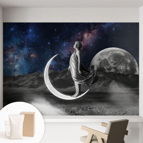 Carta Da Parati Con Design Moderno - Per Rinnovamento Rapido - Non-Woven - Per Interni Moderni Sogni notturni 152x104 cm