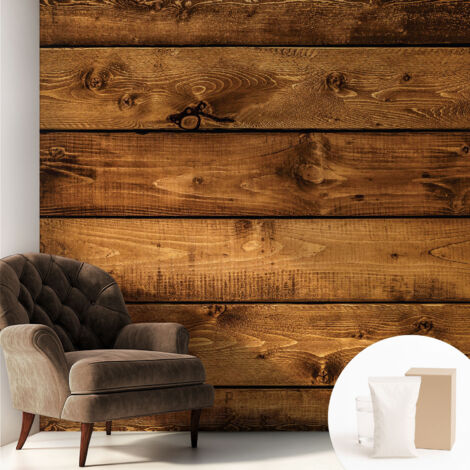 Carta Da Parati Con Design Moderno - Per Rinnovamento Rapido - Non-Woven - Per Interni Moderni Tavole di legno 250x250 cm