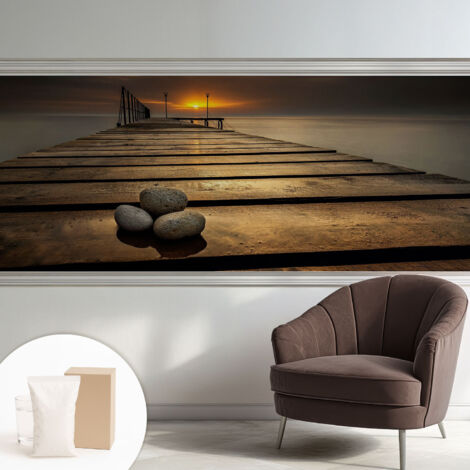 Carta Da Parati Con Design Moderno - Per Rinnovamento Rapido - Non-Woven - Per Interni Moderni Tramonto 250x104 cm