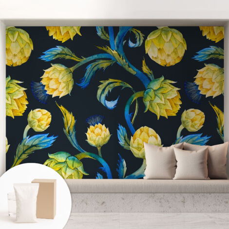 Carta Da Parati Con Design Moderno - Per Rinnovamento Rapido - Non-Woven - Per Interni Moderni Virtuoso delle piante 208x146 cm
