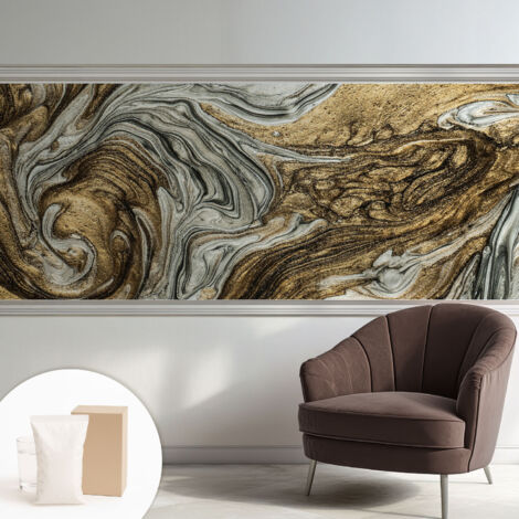 Carta Da Parati Con Design Moderno - Per Rinnovamento Rapido - Non-Woven - Per Interni Moderni Vortici astratti 250x104 cm