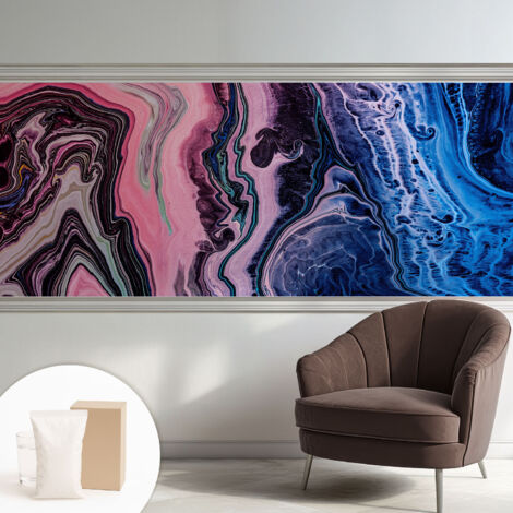 Carta Da Parati Con Design Moderno - Per Rinnovamento Rapido - Non-Woven - Per Interni Moderni Vortici colorati 250x104 cm